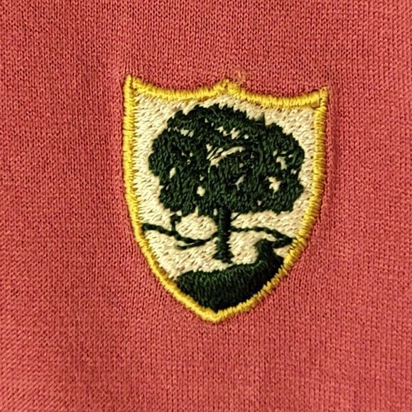 Peter Millar Golf Polo Mens XL Pink Short Sleeve Hidden Creek NJ Crest Preppy - Picture 4 of 9